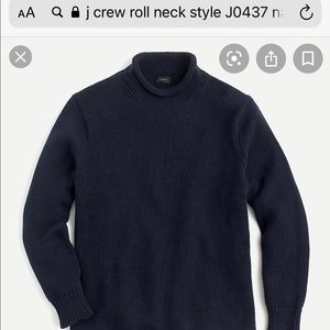 JCrew navy 1988 navy roll neck sweater beautiful